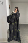 Mutedance 24 Spring/Summer Wide Shoulder Dress Series Silk MD-MD24SS45-SHENLV Dark Green PM116